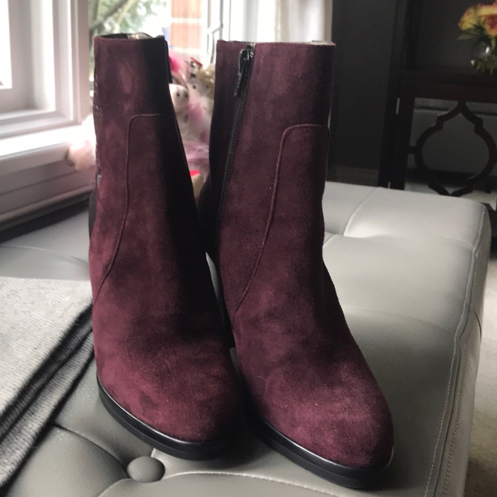 Suede booties
